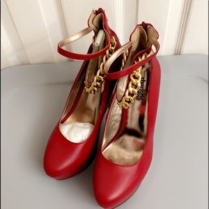 Red Heels/Pumps with Straps